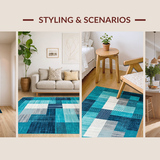 Luxurious Textured Symmetrical Arrangement(Blue)