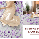 Artful Light Grey Botanical Print(Gray)