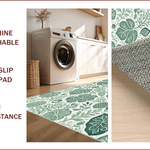 Ultra Soft Area Rug, Non Slip, Stain Resistant, Washable Area Rugs for Living Room, Bedroom, vintage insect pattern(Ivory) - ODIKA