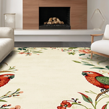 Charming Tropical Bird Motif(Beige)