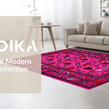 Vibrant Pink and Black Contrast(Pink)