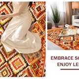 Modern Earthy Geometric Feel(Orange)