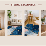 Elegant Abstract Marble Motif(Blue)