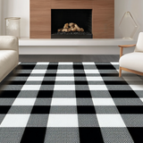 Stylish Layered Check Design(Black)