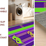 Festive Purple Green Striped Aesthetic(Green)