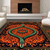 Transitional Floral Snake Decor(Red)