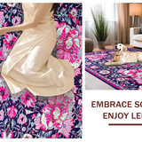 Trendy Botanical Geometric Fusion(Purple)