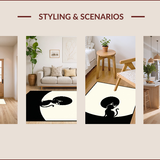 Sophisticated Monochrome Yin Yang(Black)