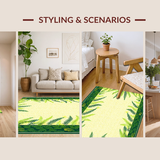 Contemporary Light Green Accents(Beige)