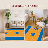 Eclectic Blue and White Design(Blue)