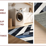 Chic Abstract Monochrome Motif(Blue)