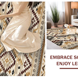 Elegant Symmetrical Grid Design(Beige)