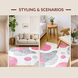Contemporary Pastel Color Block Design(White)