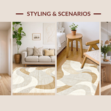 Minimalist Creamy Symmetrical Shapes(Beige)