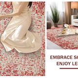 Sophisticated Circular Floral Accents(Red)