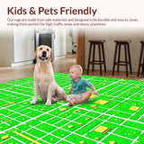 Non Slip City Map Playmat(Green)