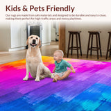 Fluffy Rainbow Tie Dye(Red)