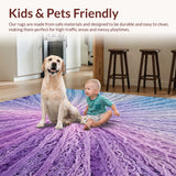Tie Dye Glitter Shaggy(Purple)