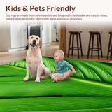 Tropical Leaf Velvet Runner(Green)