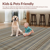 Modern Abstract Non Slip Area(Beige)