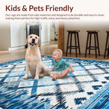Modern Blue Hygge Boys Shaggy(Blue)