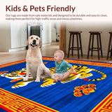 Hand Tufted Tiger Wool(Red)