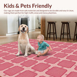 Hot Pink Preppy Western Entryway Door Mat(Red)