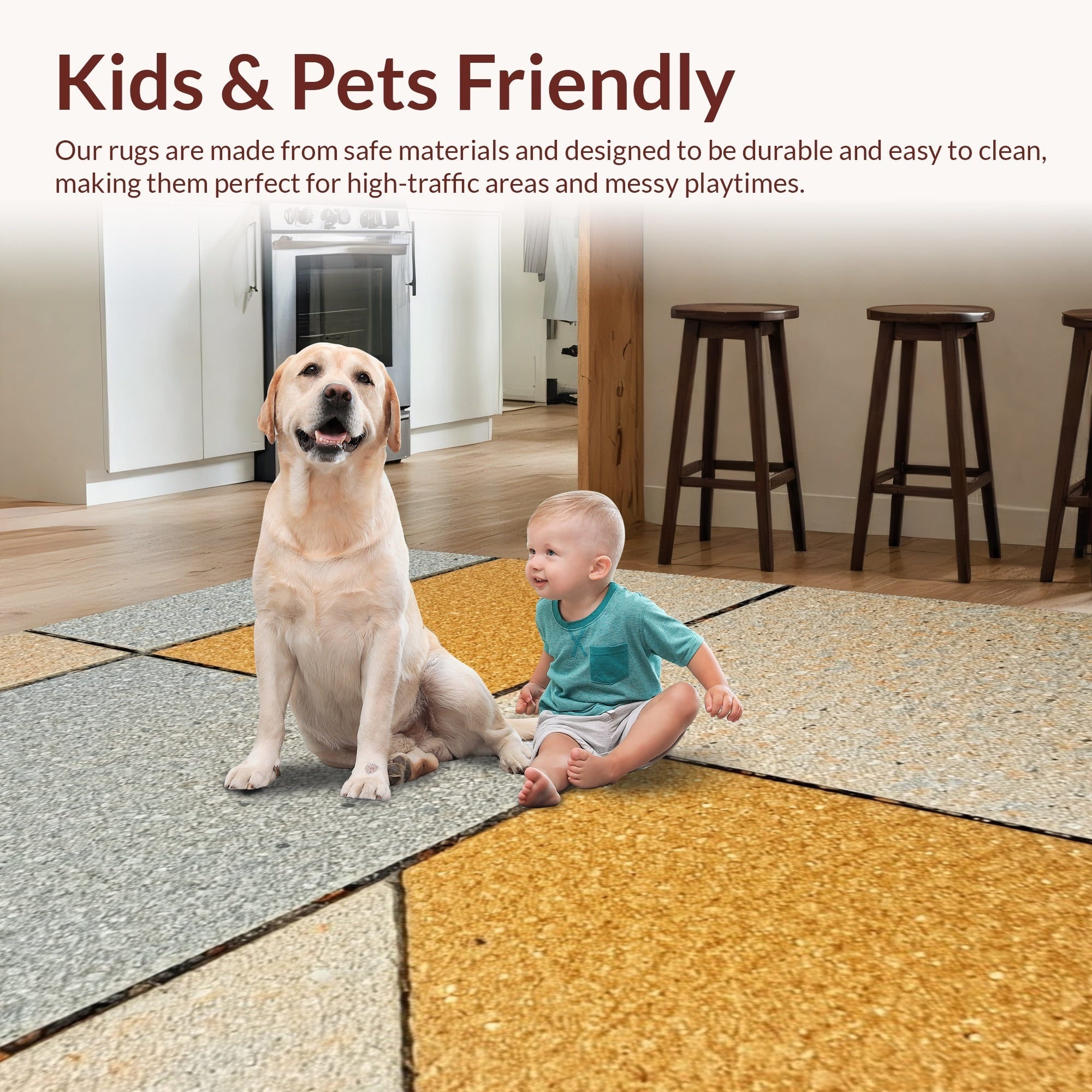 Ultra Soft Area Rug, Non Slip, Stain Resistant, Washable Area Rugs for Living Room, Bedroom, Modern Sandstone Viscose Living Room Rug(Gray) - ODIKA