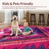 Ultra Soft Area Rug, Non Slip, Stain Resistant, Washable Area Rugs for Living Room, Bedroom, Funky Western Cowgirl Non-Slip Bath Mat(Pink) - ODIKA