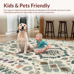 Ultra Soft Area Rug, Non Slip, Stain Resistant, Washable Area Rugs for Living Room, Bedroom, Modern Beige Stain-Resistant Kitchen Runner(Beige) - ODIKA