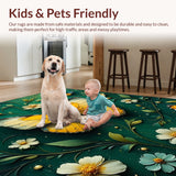 Whimsical Butterfly Dark Green Playroom(Blue)