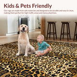 Fluffy Leopard Faux Fur(Beige)