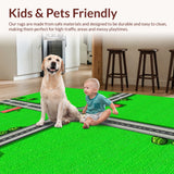 Kids Traffic Road Play Mat(Green)