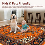 Boho Non Slip Playroom(Orange)