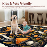 Witchy Black Kitchen Runner(Orange)
