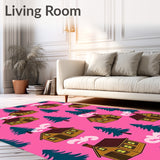 Cabin Pine Forest Mountain Holiday Retreat(Pink)