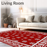 Holiday Snowflake Festive Winter Celebration Decorative Accent(Red)