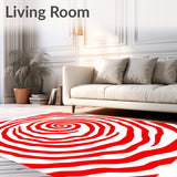 Swirling Vortex with Dynamic Spiral and Bold Center Focus(Red)