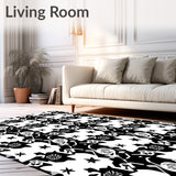 Houndstooth Texture with Medallion Overlay(Black)