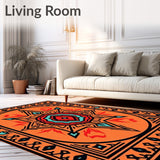 Boho Aztec Medallion Southwestern Artisan(Orange)