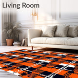 Highland Tartan Crosshatch Elegant Seasonal(Orange)