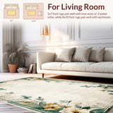 Botanical Floral Distressed Farmhouse(Beige)