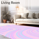 Modern Swirl Design with Radiant Flowing Lines(Pink)
