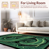 Cthulhu Inspired Snake Bath Mat with Unique Gothic Tentacle(Green)