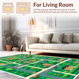 Race Car Circuit Play Mat(Green)