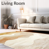 Abstract Animal Inspired Design Featuring Muted Earth Tone Palette(Beige)