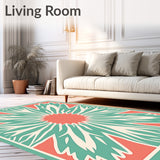 Boho Sunburst Mosaic with Modern Pastel Accents(Red)
