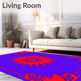 Elegant Starburst Design Featuring Radiant Points and Intricate Symmetry(Purple)