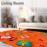 Jolly Santa and Gift Box Parade with Festive Bows(Orange)