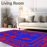 Enchanted Festivity Showcasing Stylized Soldiers and Florals(Blue)